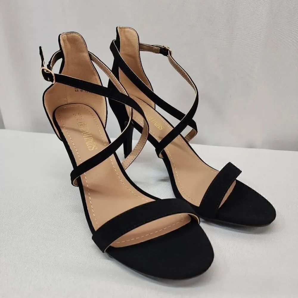 Dream Pairs Size 9.5 Women's Dolce Fashion Stilettos Open Toe Pump Heel Sandals